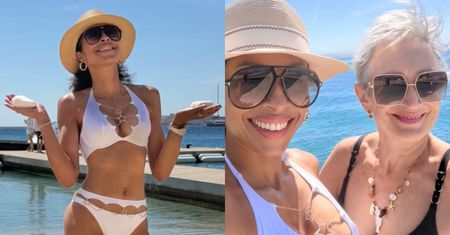 Omenaa Mensah w BIKINI śmieszkuje na rajskich wakacjach z MAMĄ: "BUFETOWE" (FOTO)