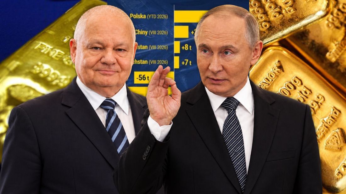 Złota rozgrywka. Putin sięga po rezerwy. Polska robi coś dokładnie odwrotnego