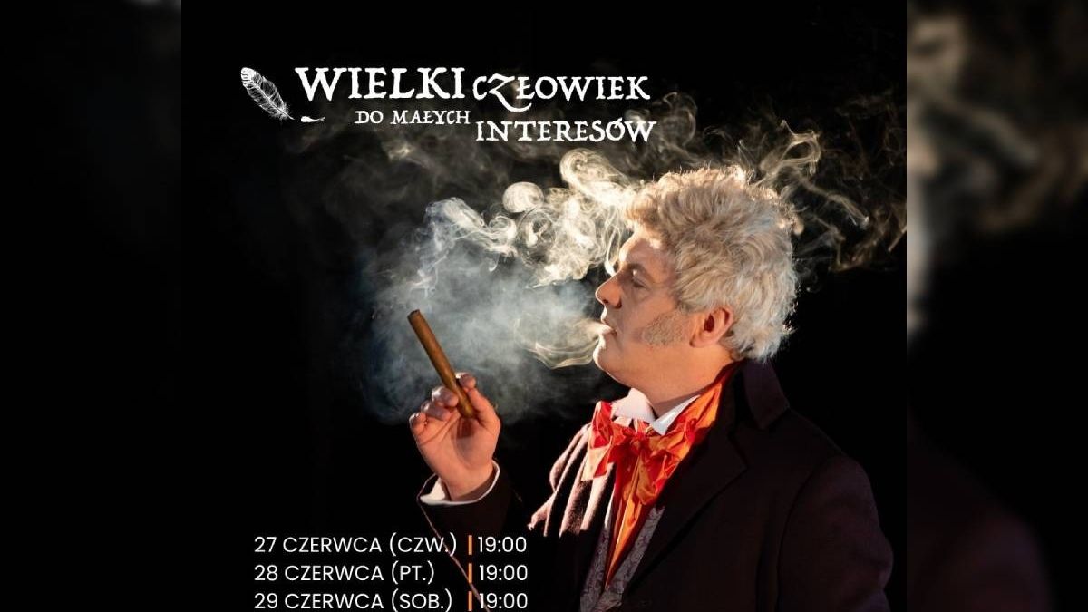 grafika "Wielki człowiek do małych interesów"