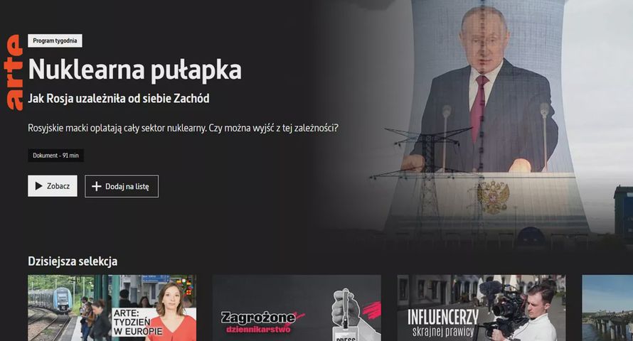 Kanał Arte planuje platformę streamingową dla całej UE