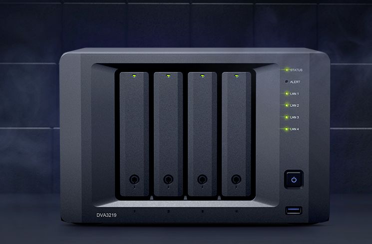 Synology NVR DVA3219. Nowy rejestrator do monitoringu z grafiką GeForce GTX 1050Ti