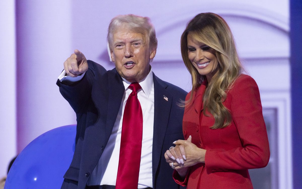 Donald Trump z żoną Melanią