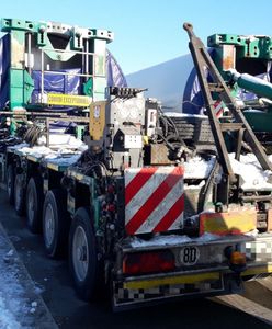 Nielegalny transport wiatraków blokował drogę. Rekordowy mandat