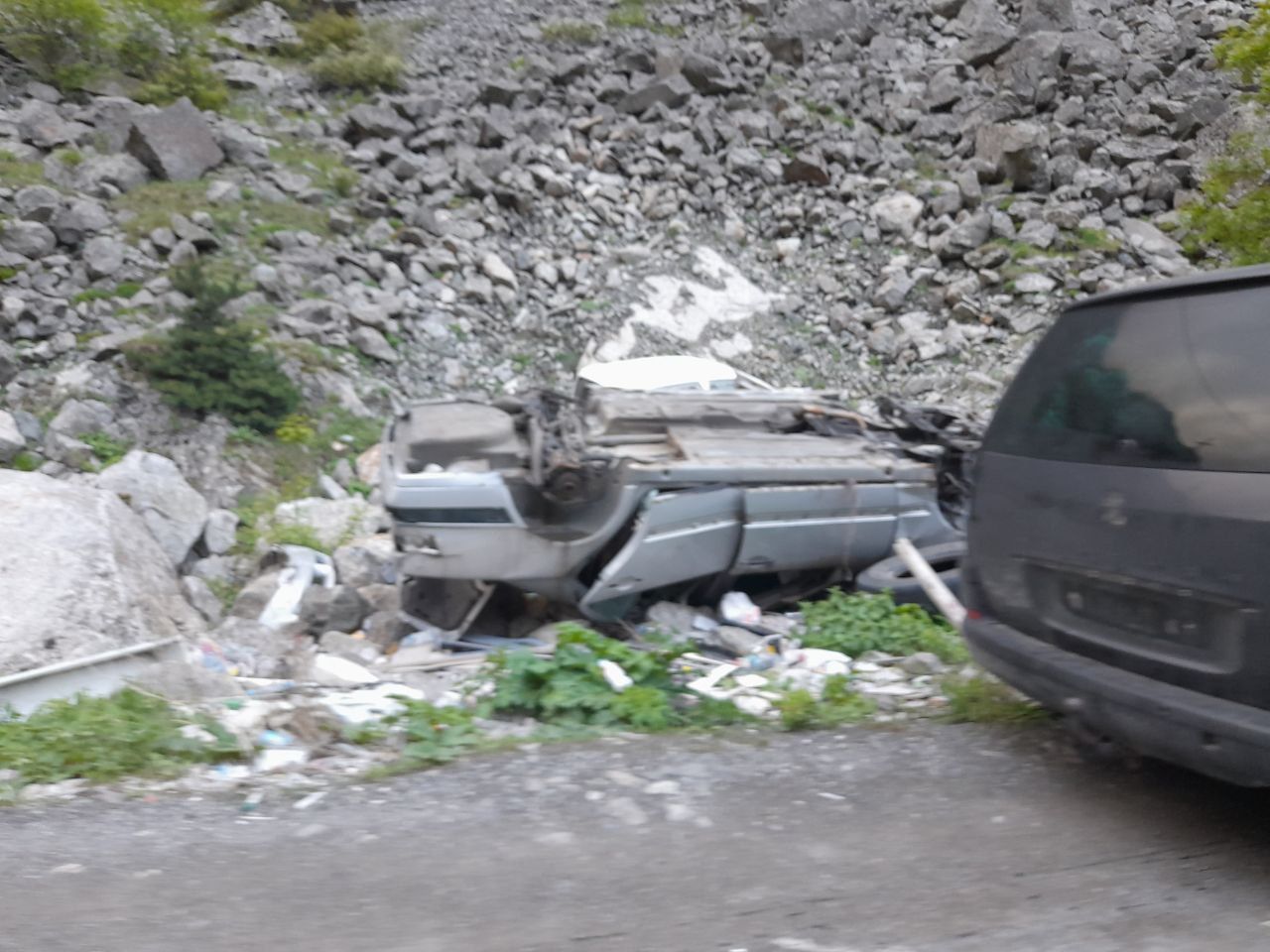Wraki przy granicy Rosji i Gruzji