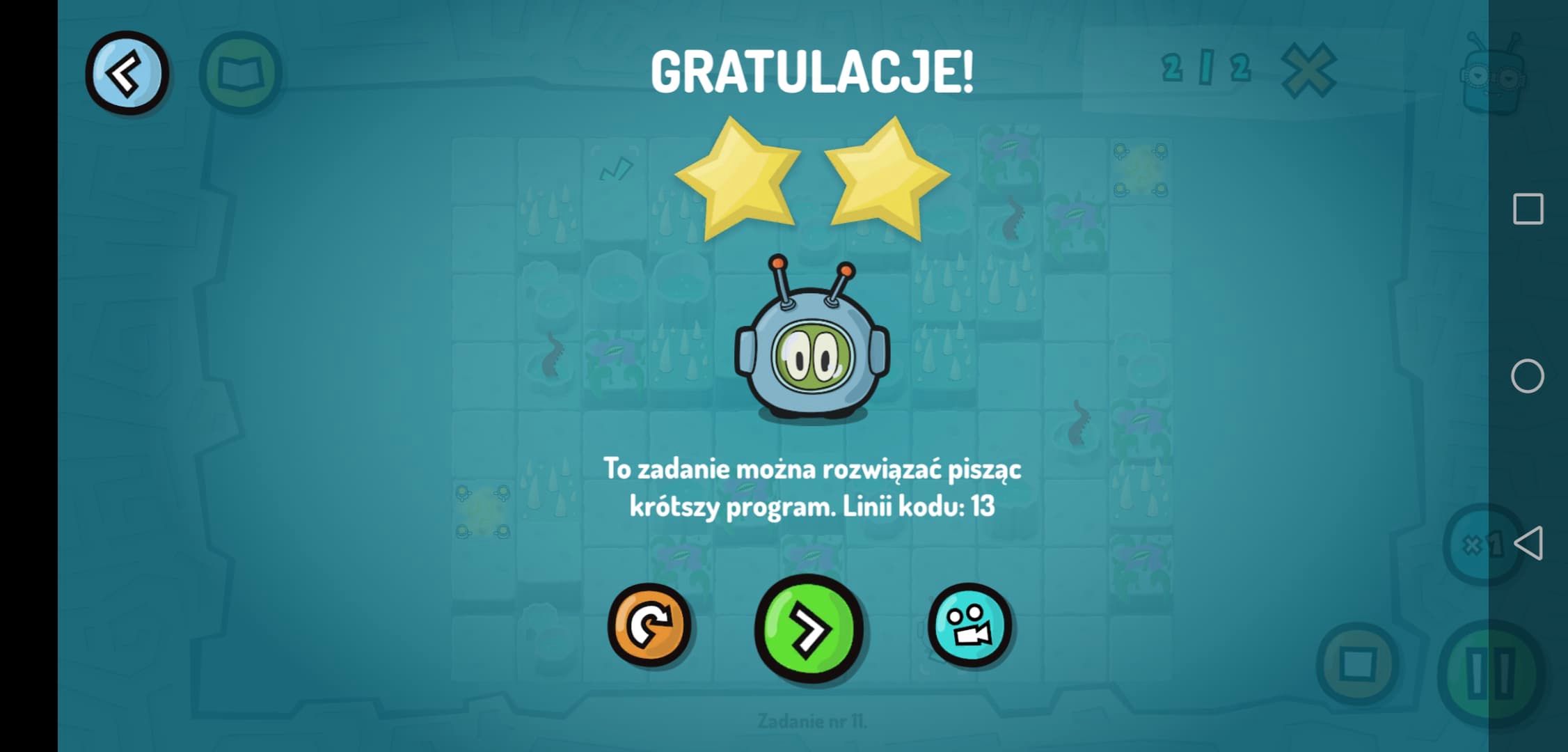 2 gwiazdki – program można skrócić