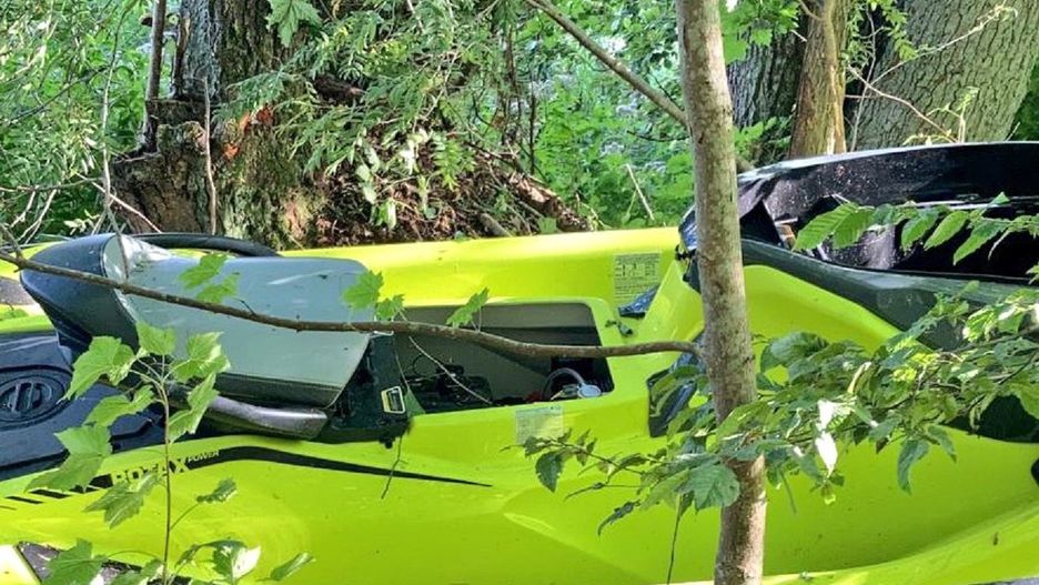 Jezioro Dadaj. Wypadek skutera wodnego. 13-latek jest w stanie ciężkim