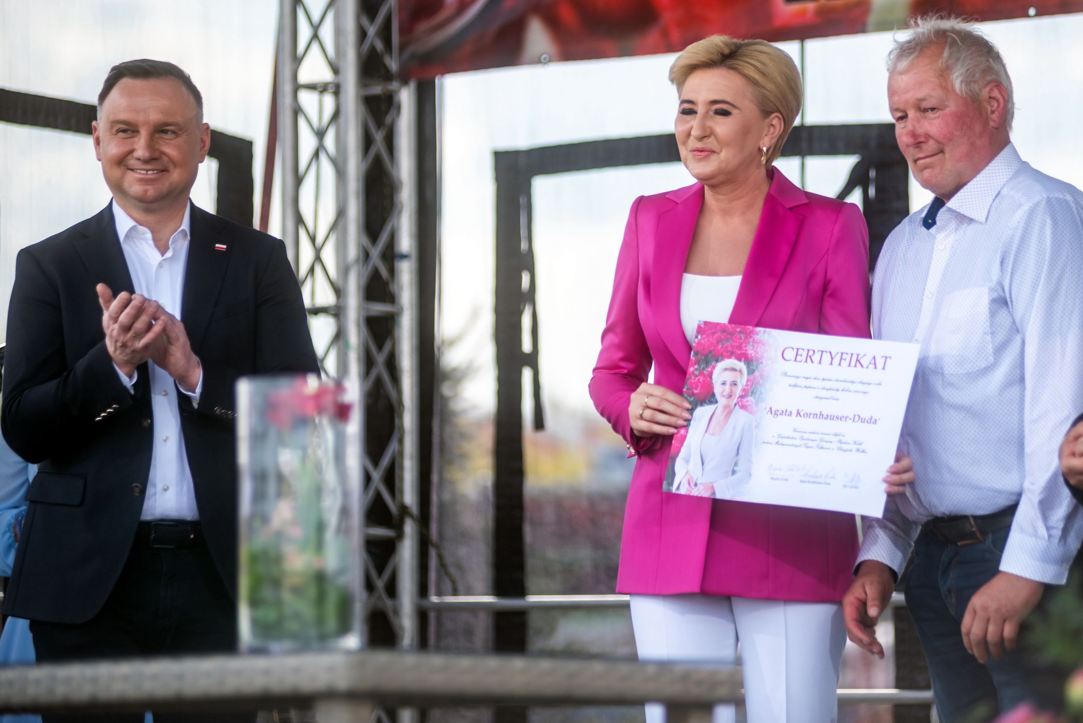 Agata Duda "chrzci" nazwaną jej imieniem odmianę tulipana