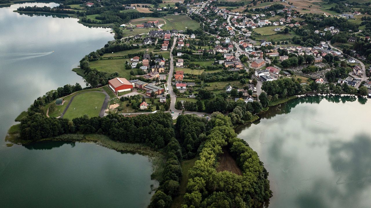 Wieś Chmielno na Kaszubach.