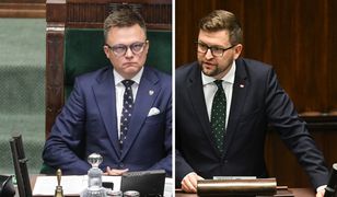 "Wstyd mi za pana". Hołownia przerywał posłowi PiS