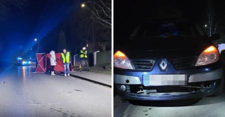 Leżał na jezdni. Kierowca jechał i go nie zauważył