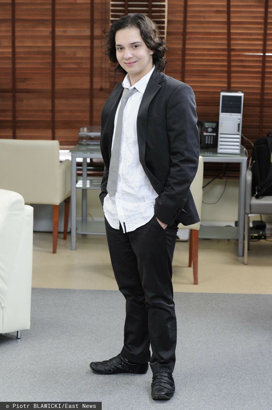 Roger Karwiński w studio "Dzień dobry TVN" w 2011 roku