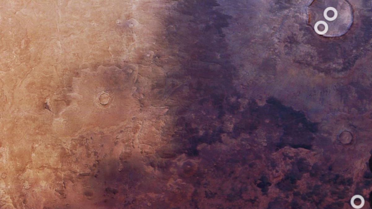 ESA uchwyciła ciemny popiół pokrywający Marsa