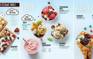 Lody, gofry i wafle Furore! z identyfikacją wizualną od San Markos