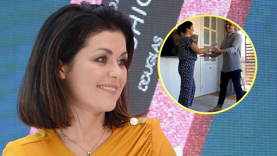 Kasia Cichopek zatańczyła w modnym kombinezonie