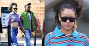 Obwieszona złotem Rihanna wietrzy ciążowy brzuszek na romantycznej schadzce z ASAP Rockym (ZDJĘCIA)