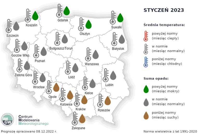 Pogoda długoterminowa. Styczeń zaskoczy