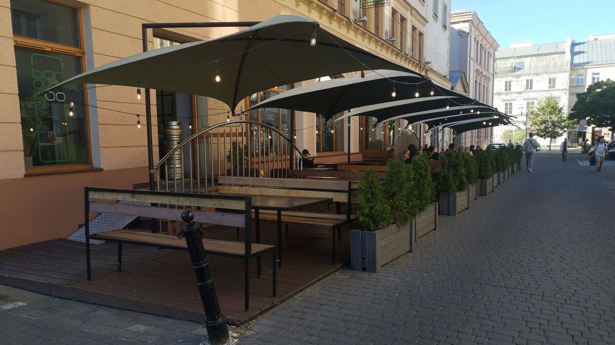 Ogródek gastronomiczny na ul. Wróblewskiego
