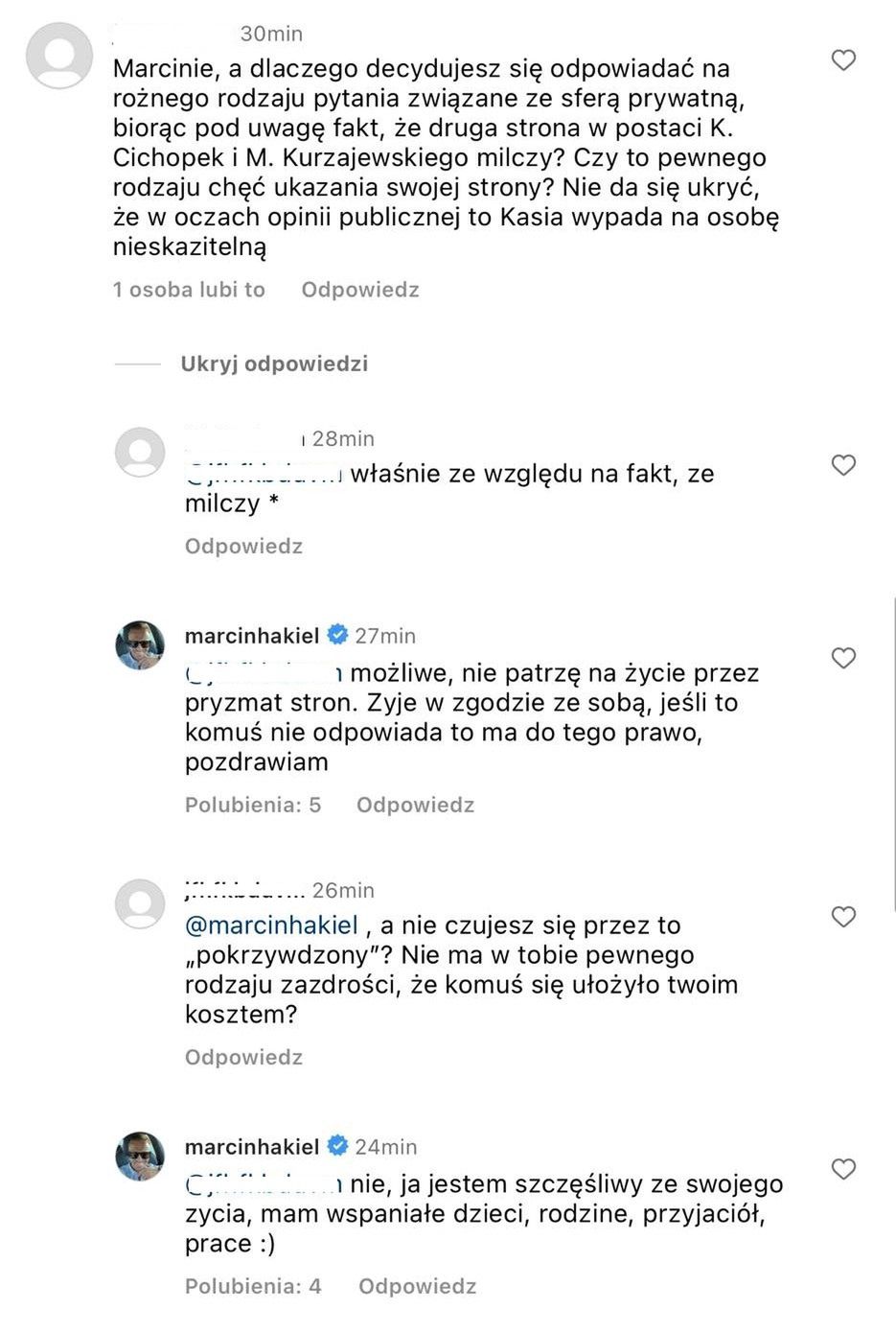 Marcin Hakiel odpowiada na pytania internautów