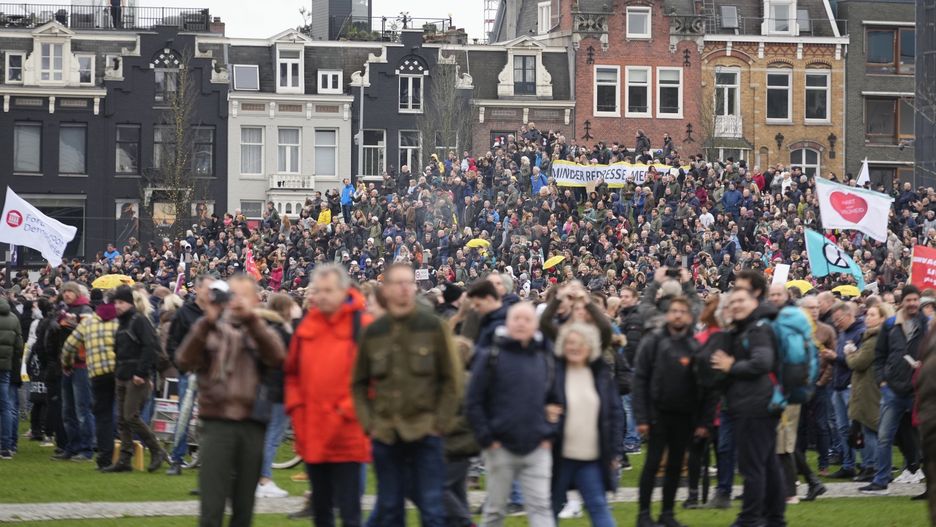 Protest w Amsterdamie 