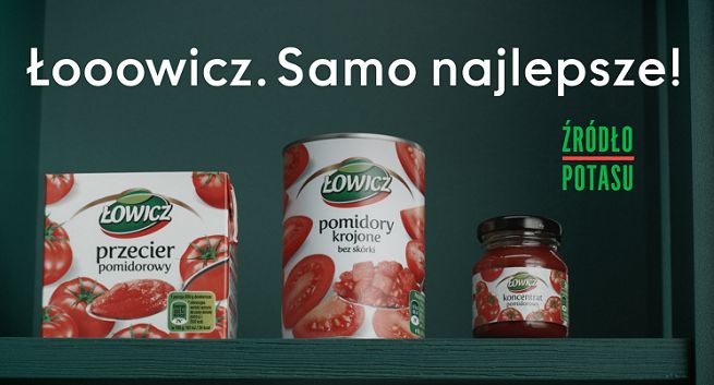 Rodzaje pomidorów w reklamach produktów pomidorowych Łowicz (wideo)