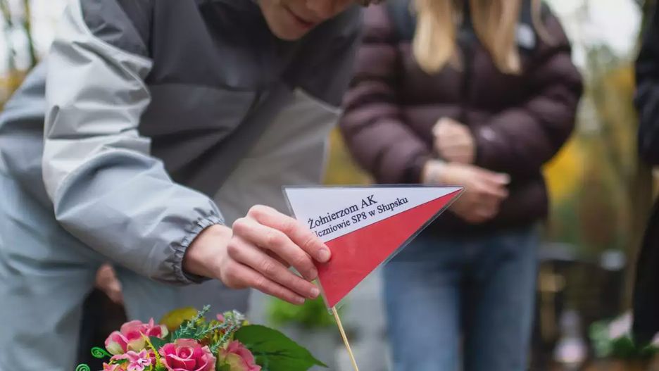 Młodzież ze Słupska i Wrześcia uczciła pamięć żołnierzy AK