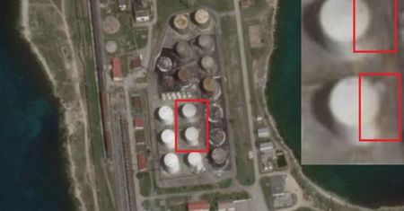 Pokazano skutki wybuchów w składach paliwa na Krymie