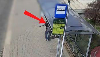Przyłapany na przystanku. Aż brakuje słów. Nagranie trafiło do sieci