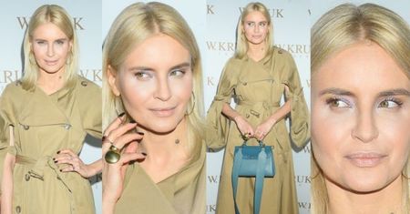 Horodyńska wygina się na ściance w płaszczu za 8 tysięcy (ZDJĘCIA)