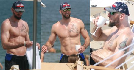 Marcin Gortat na plaży BEZ KOSZULKI! (ZDJĘCIA)