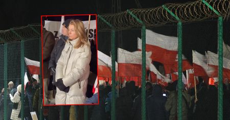 Protest przed więzieniem w Przytułach Starych. "Nie mogła powstrzymać łez"
