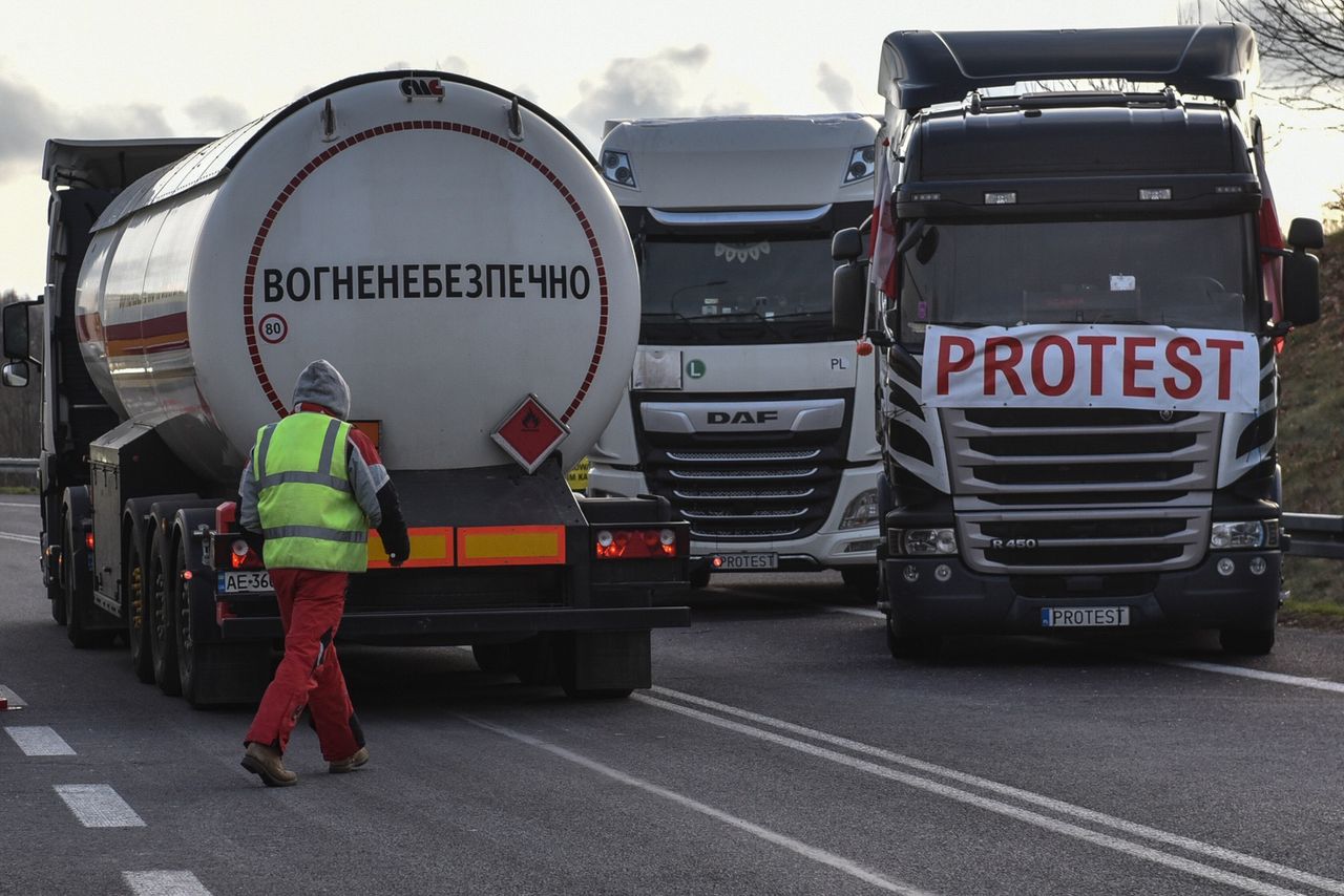 Protest na granicy z Ukrainą. Słowacy przyłączą się do polskich przewoźników