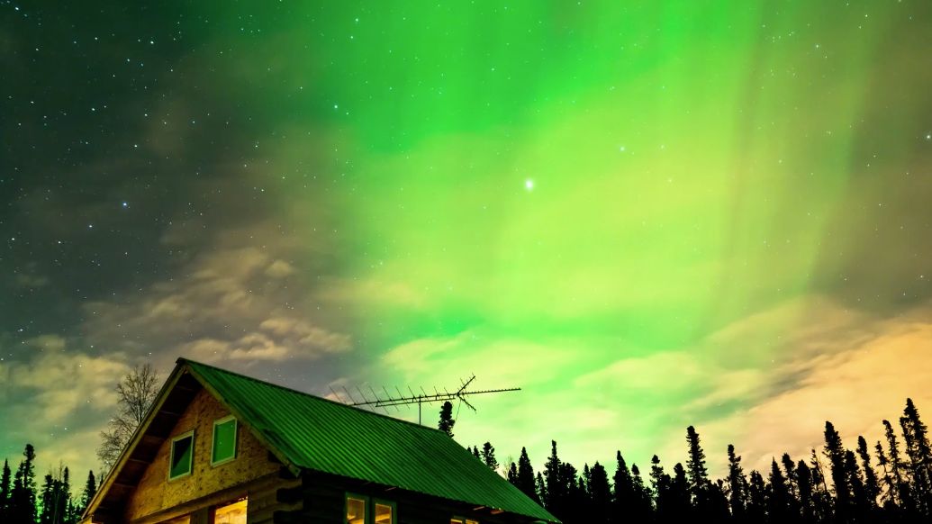 Zorza polarna sfotografowana na Alasce oraz w Polsce 1