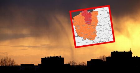 Huraganowy wiatr do ponad 120 km/h. Ryzyko nawet trąby powietrznej