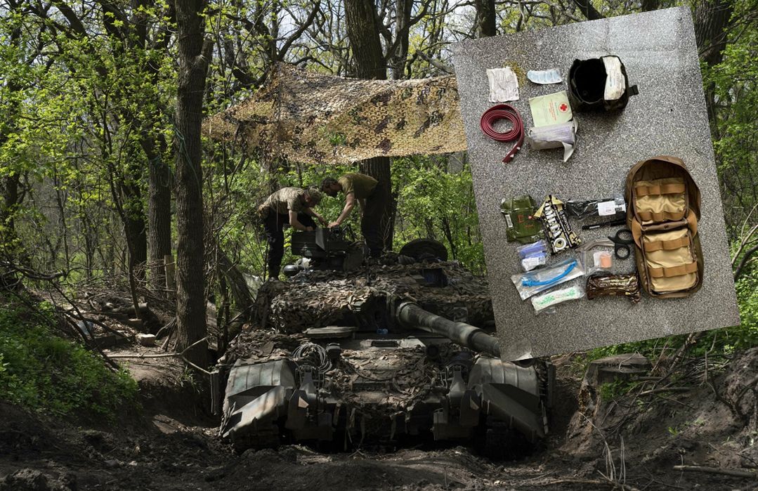 W sieci udostępniono zdjęciowe porównanie apteczek medycznych używanych przez rosyjskich i ukraińskich żołnierzy 