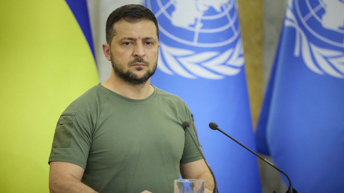 Prezydent Ukrainy Wołodymyr Zełenski oraz rząd w Kijowie są gotowi na dalszą wojnę z Rosją w 2023 r. Photo by Ukrainian Presidency via ABACAPRESS.COM
ABACA