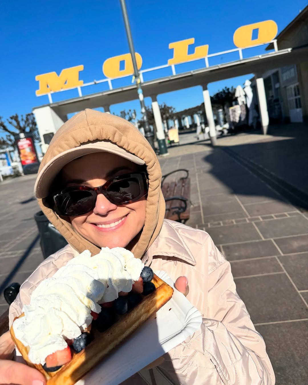 Katarzyna Cichopek nad morzem