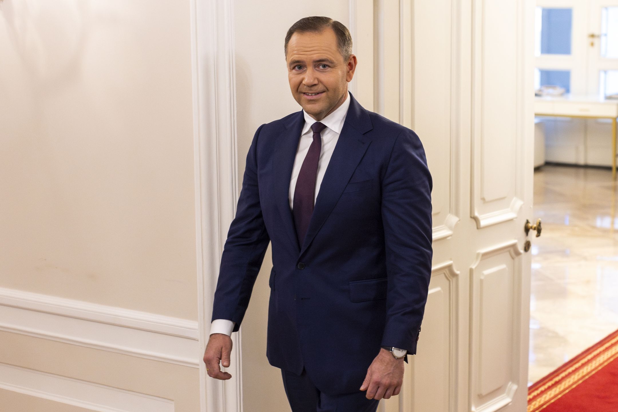 President-elect Karol Nawrocki before a meeting with President of the Republic of Poland Andrzej Duda at the Presidential Palace in Warsaw, Poland, 3 June 2025. (Photo by Andrzej Iwanczuk/NurPhoto via Getty Images)