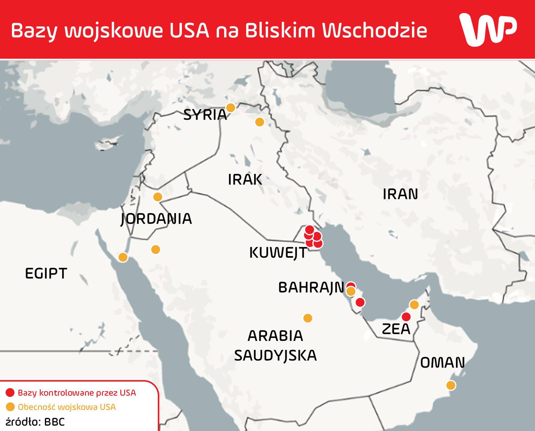 Bazy wojskowe USA na Bliskim Wschodzie