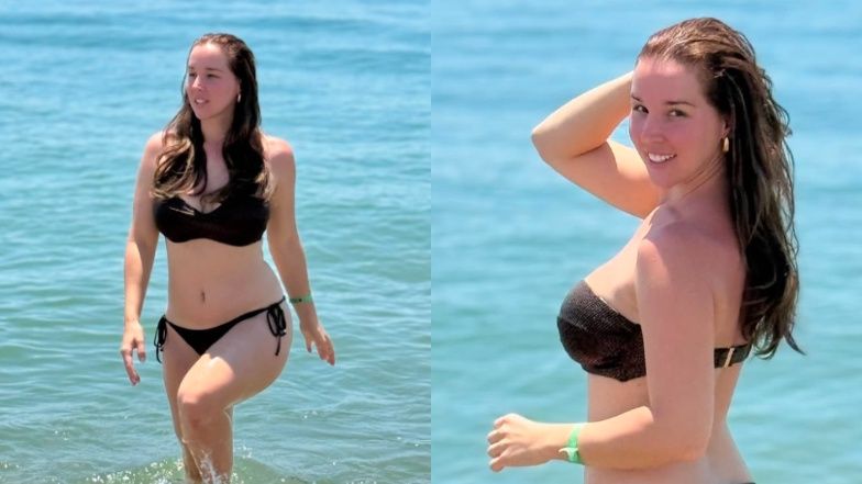 Lil Masti wyłania się z wody