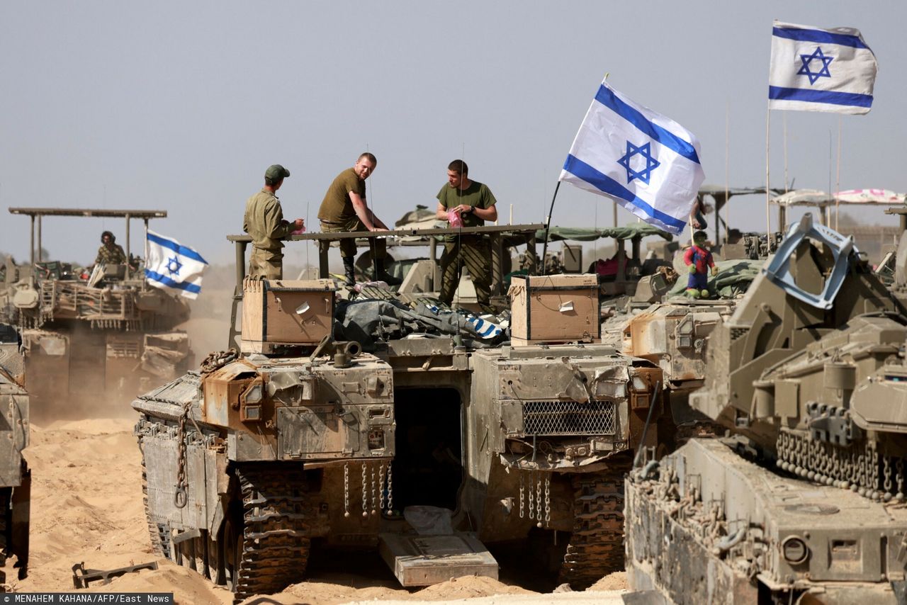 Israeli troops in the Gaza Strip