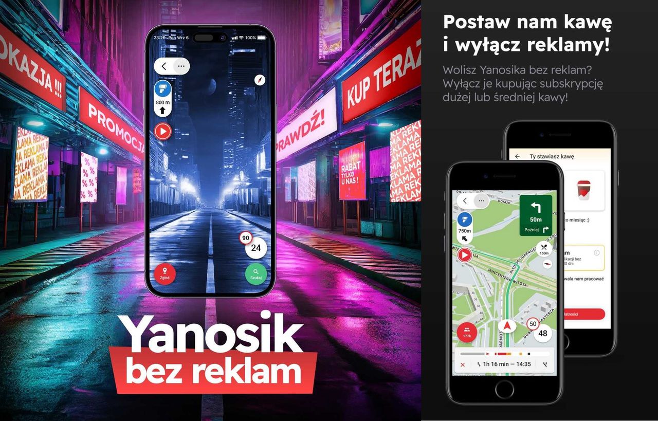 Yanosik bez reklam