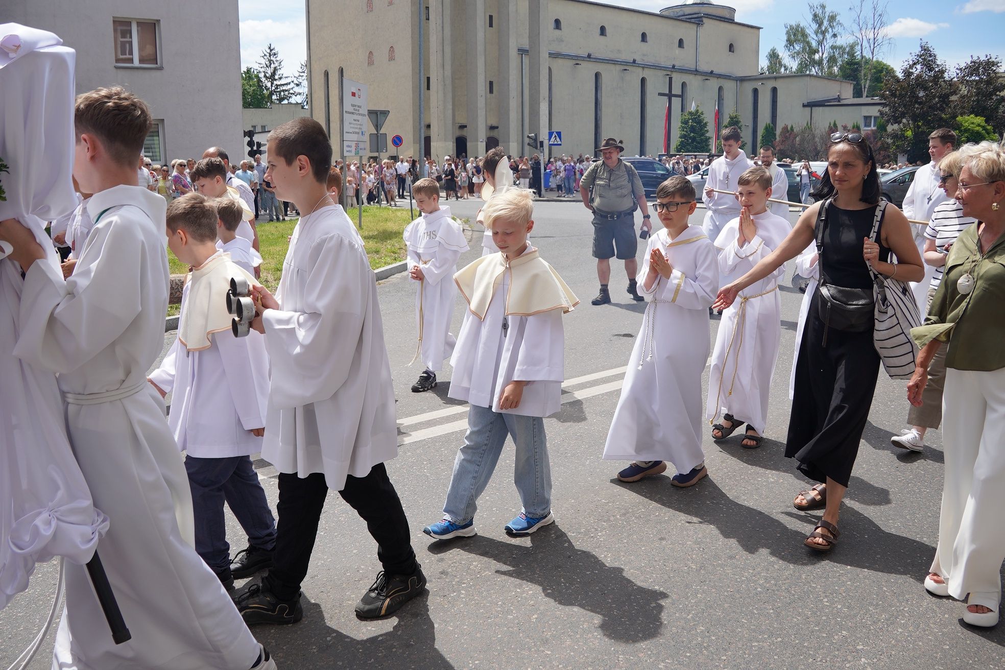 Procesja Bożego Ciała w parafii pw. Św. Antoniego w Pile