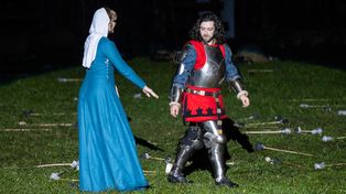 Malbork: Inscenizacja walk o zamek. Odbyła się też "Rycerska przygoda"