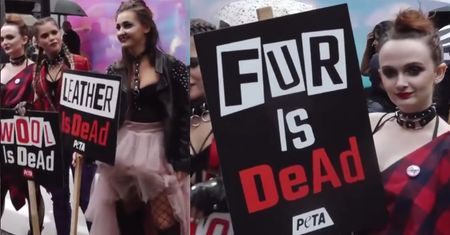 "Futro znaczy śmierć". PETA protestuje na London Fashion Week!