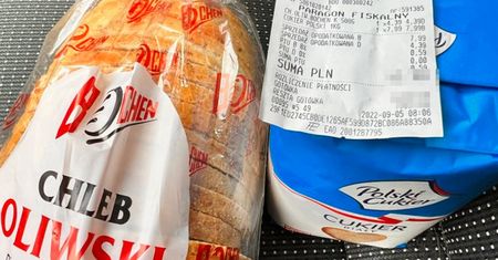 Kupił tylko chleb i cukier. Nie wytrzymał. Sami spójrzcie na paragon