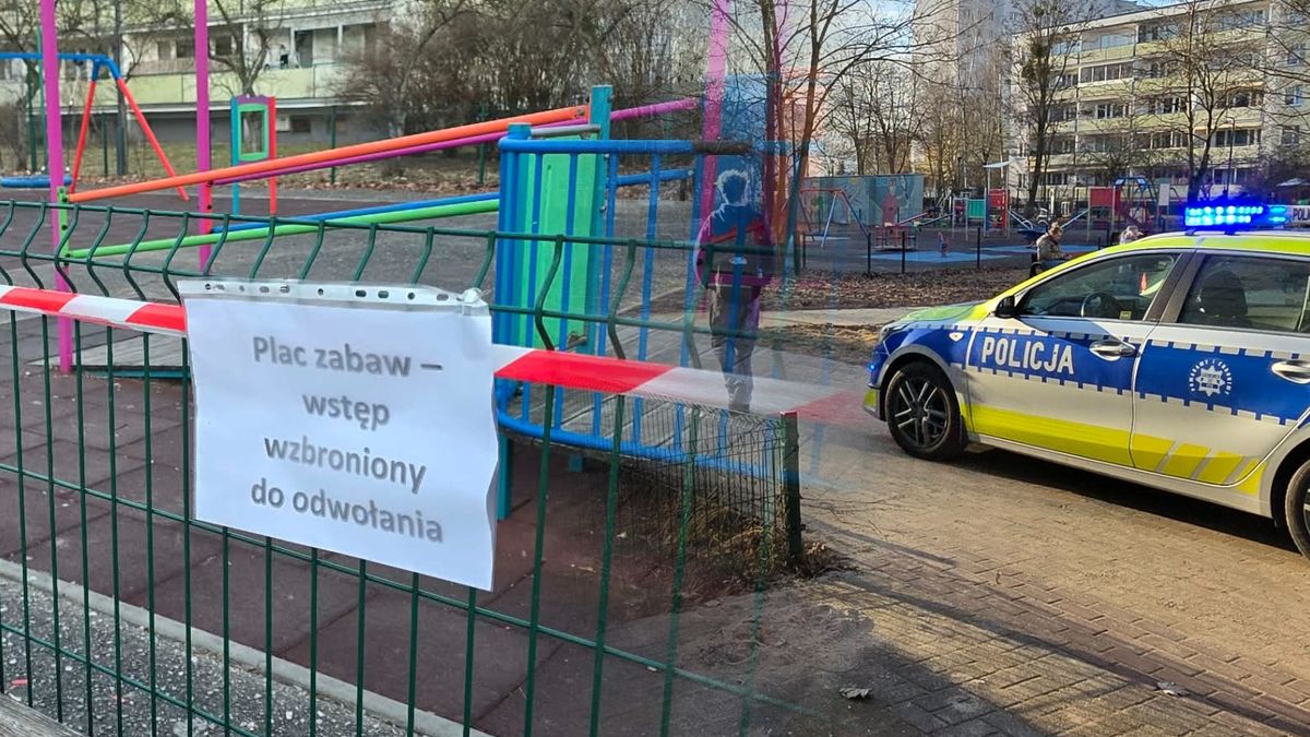 Plac zabaw został zamknięty przez SM "Na Skarpie"