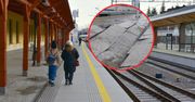 Zapada się peron nowego dworca kolejowego w Zakopanem