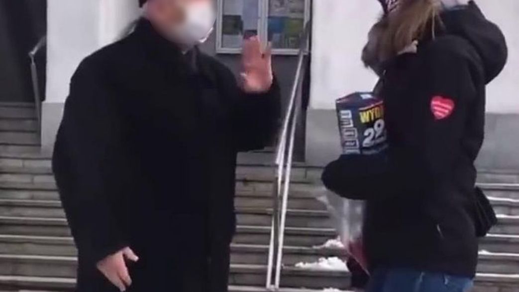 Incydent pod kościołem w Krakowie