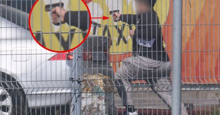 Pożar Marywilskiej 44. Nieznana osoba miała w ręku przedmiot przypominający broń