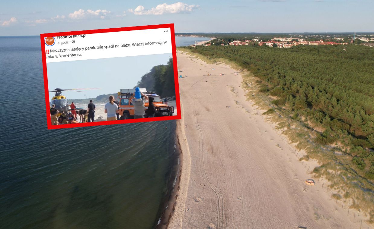 Wypadek na plaży